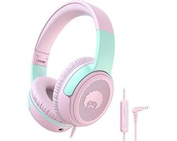 ApexArte® Koptelefoon Kinderen met Draad - Gaming Headset - Roze