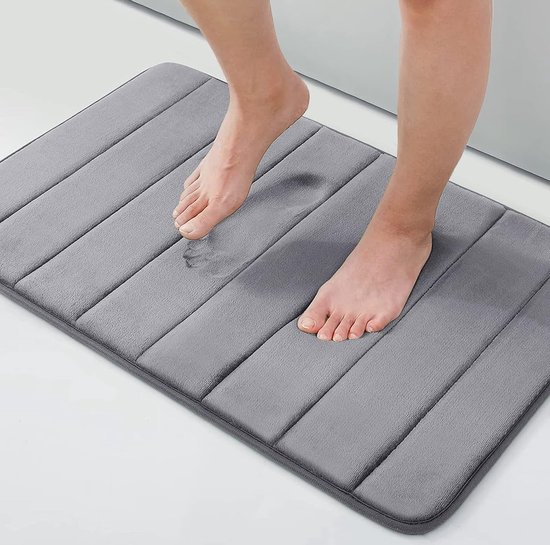 Antislip traagschuim badmat - U-vormig tapijt - Douchemat - Koraal