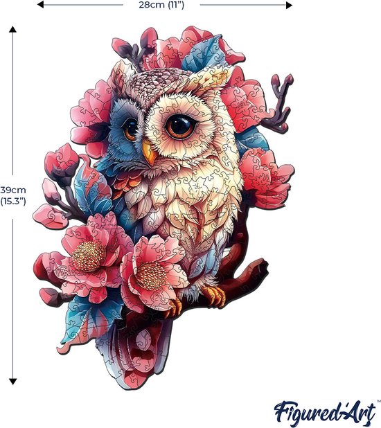Figured'Art Houten Puzzel 200 Stukjes Volwassenen en Kinderen - Geisha