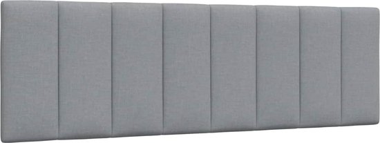 Coussin de tête de lit vidaXL - 160 cm - Tissu - Gris clair - Coussin de tête de lit - Oreillers - Beddengoed - Décoration de chambre - VidaXL