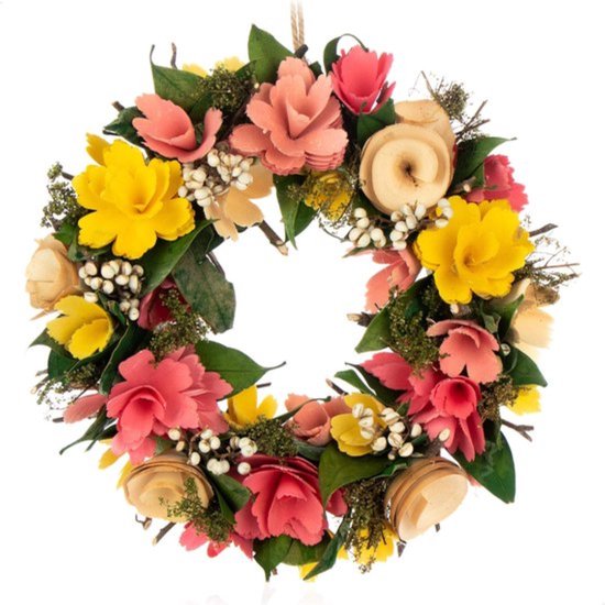 COM-FOUR® tafelkrans voor kerst - witte adventskrans met kegels - decoratieve krans met 4 waxinelichthouders - kerstkrans met kandelaar (Adventskrans
