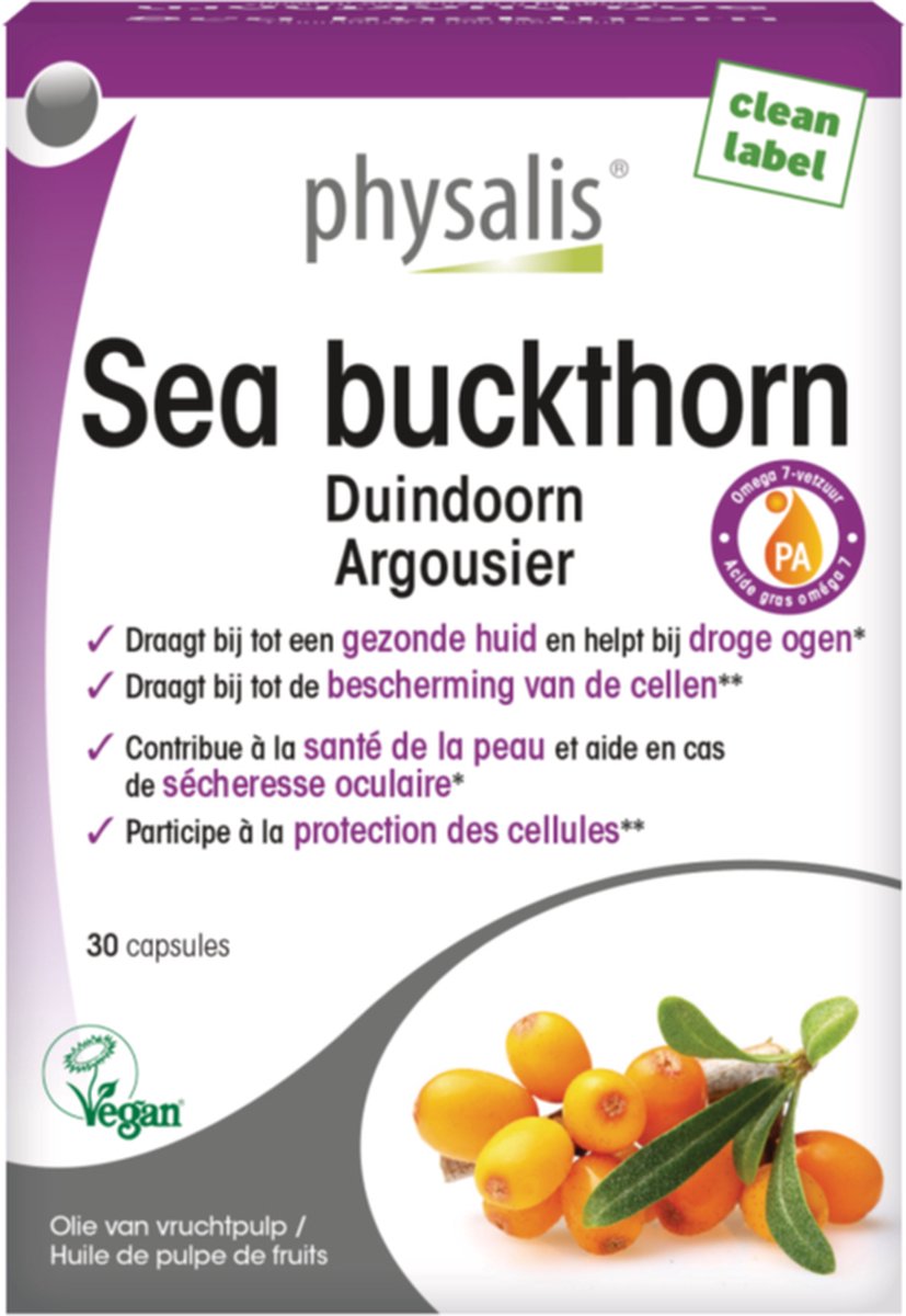 Goedkoopste Physalis Sea Buckthorn Capsules 30CP