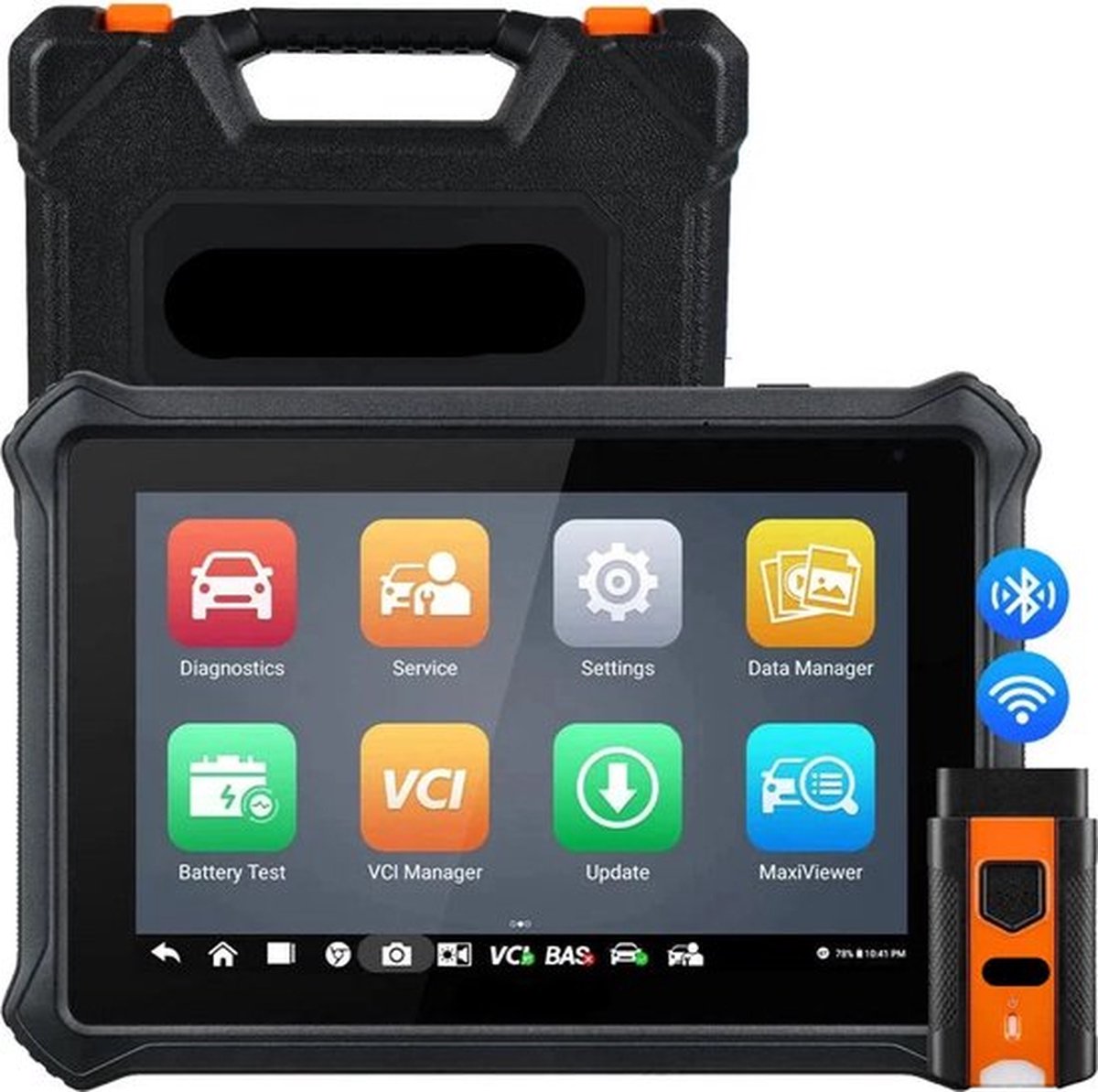 OBD2 Scanner - Wifi - Bluetooth - Diagnosecomputer - Storing Verwijderen - Autodiagnosetool - Volledige systeemdiagnose - Uitleesapparatuur Auto - Diagnose Auto - Zwart