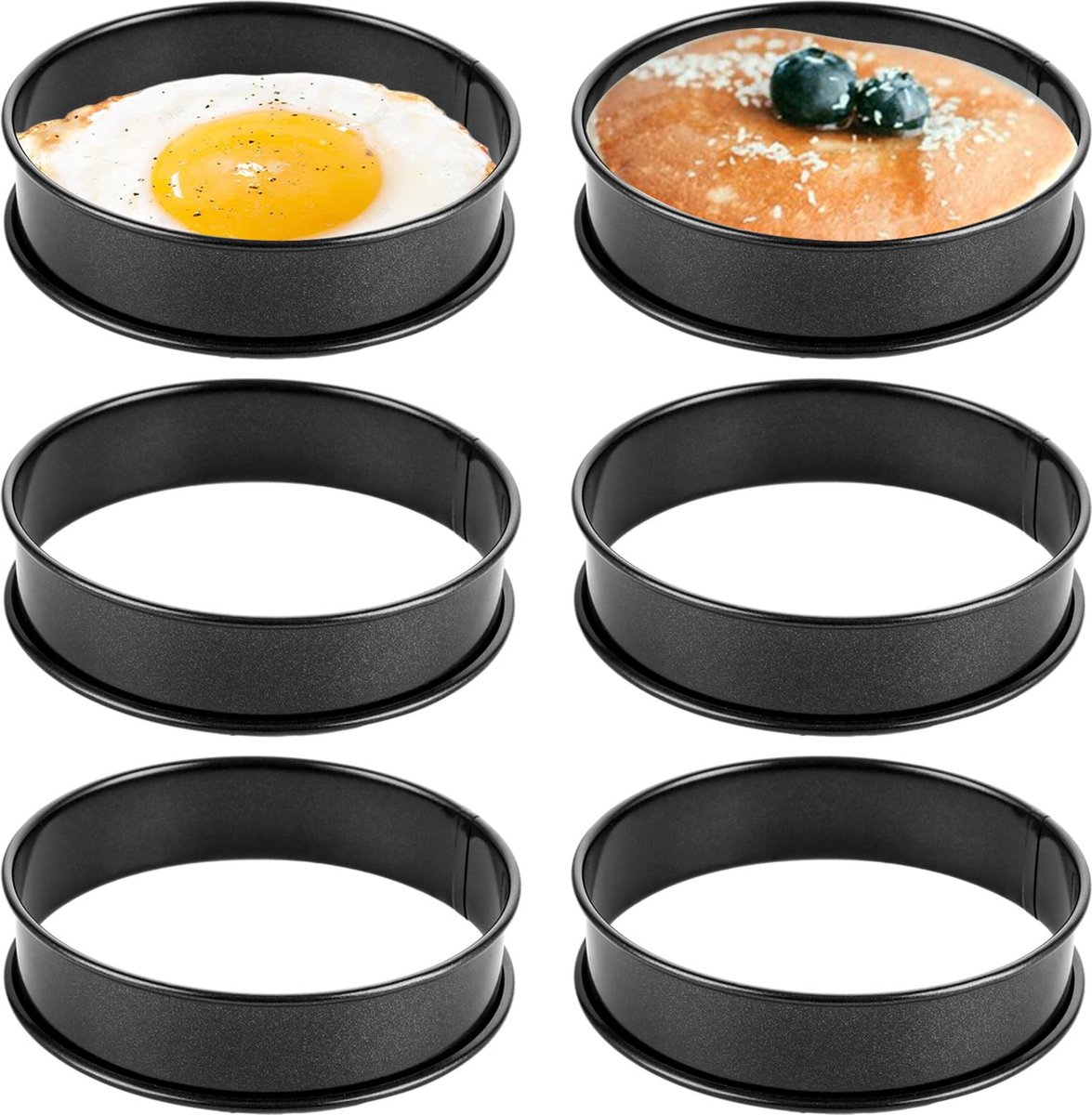 Goodivery ® Prachtige Set van Bakringen voor Perfecte Muffins en Desserts in de Keuken