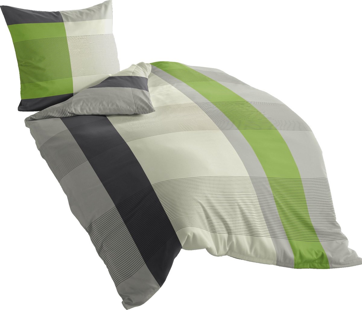 Goodivery ® Beddengoedset van Hoogwaardige Katoen in Frisse Groentinten voor Luxe Comfort