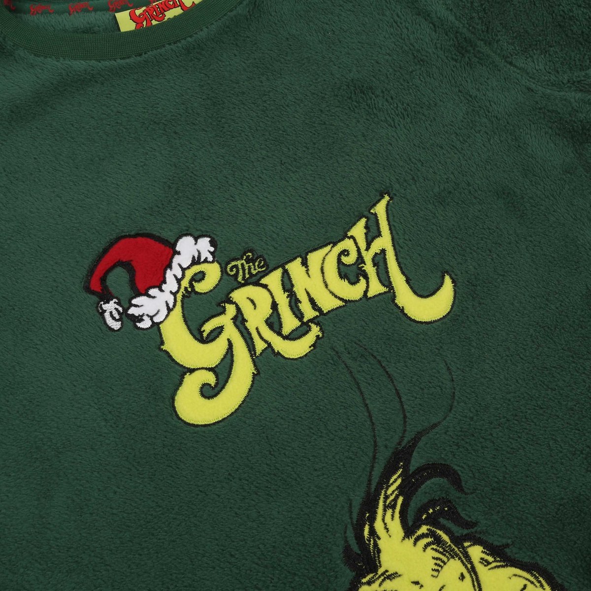 Pyjama Deux Pièces Grinch - Polaire Chaud, Manches Longues, Pour Enfant, Idéal Noël Et Hiver - 13