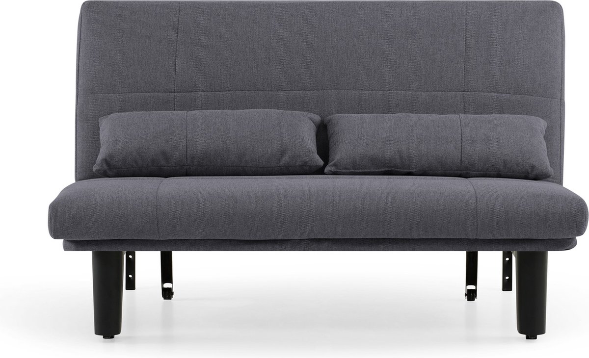 Maxi Slaapbank Chicago 2-persoons - 147,5 x 195,5 x 40,5 cm - obsidian