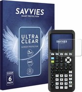 Savvies - Protecteur d'écran pour Texas Instruments TI-84 Plus CE-T Python - Film de protection transparent (6 pièces)