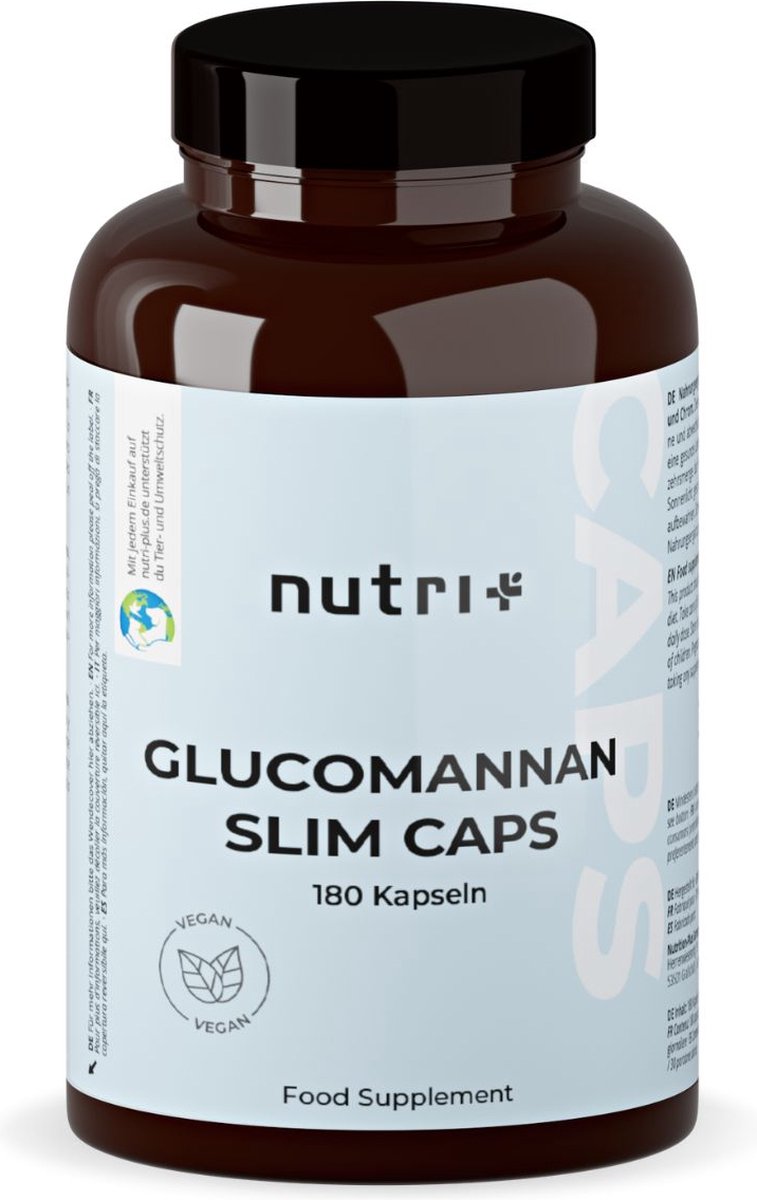 Goedkoopste nutri Glucomannan Slim Caps - Afslanken met verzadigingscapsules - maagvuller op basis van kruiden - ontwikkeld door voedingsdeskundigen - 180 capsules