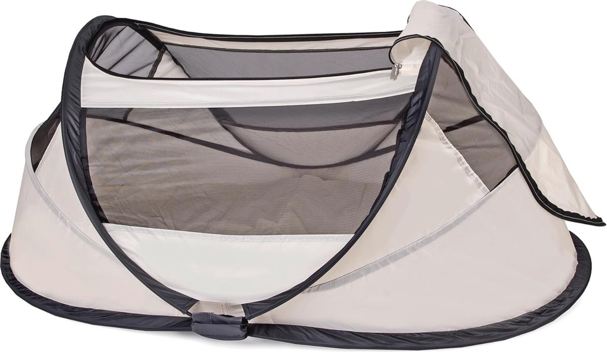 Travel Cot reiswieg BabyBox Pop up Lichtgewicht compact opvouwbaar Uitgevouwen in slechts 2 seconden Met klamboe en draagtas Crème - Co Sleeper – foto 8