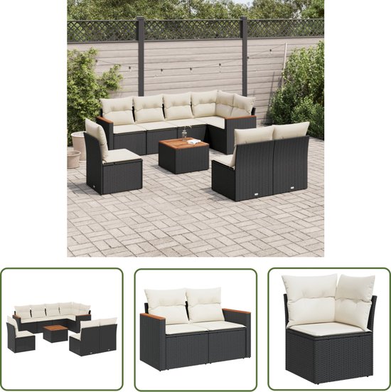 Kussen Lounge Tuinmeubelen - Set: zitkussen 70x70 cm en rugkussen 40x70 cm Rug Rattan Ideaal voor balkon terras loungeset buiten comfort vulling dik duurzaam Bordeaux