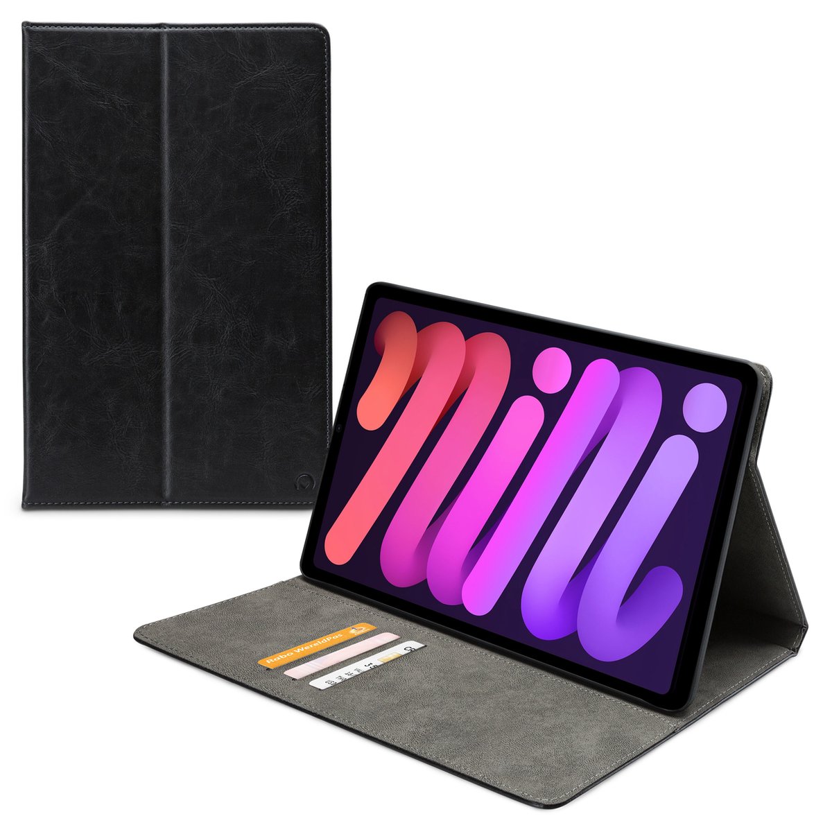 Mobilize Tablethoes geschikt voor Apple iPad Mini 7 (2024) Hoes | Mobilize Premium Folio Bookcase - Zwart