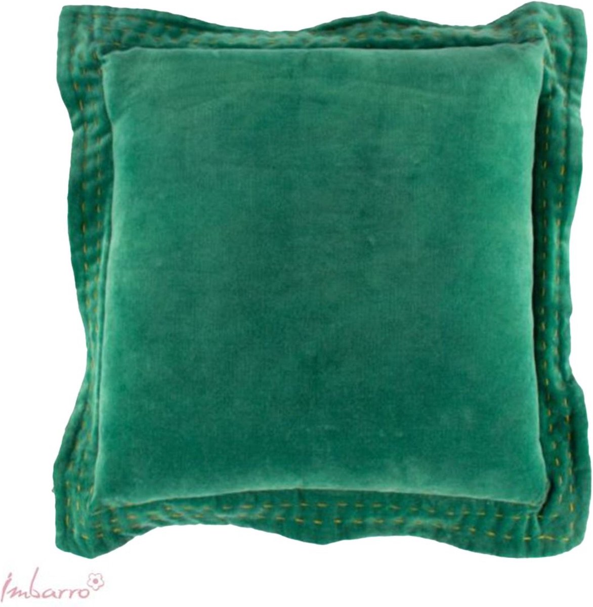 Imbarro - Sierkussen 'Femm' (50cm x 50cm, Groen)