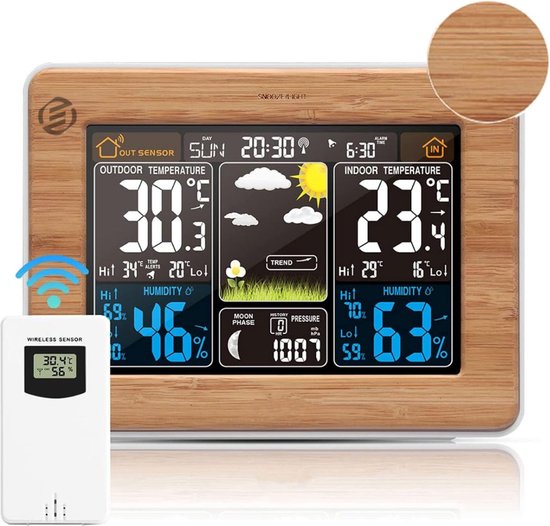 Analoog Weerstation 3-in-1 GardenMate – Barometer, Thermometer, Hygrometer – Roestvrij Staal – 14 Cm – Geen Batterijen Nodig Roestvrijstalen Weerstation