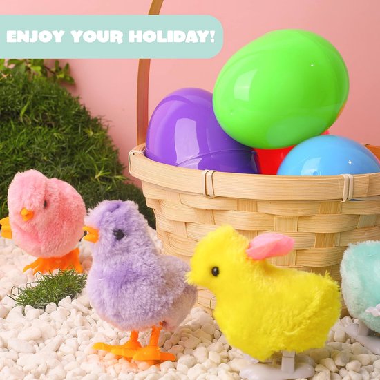 JOYIN 12 stuks paaseieren gevuld met rubberen eenden, paaseieren zoeken, mandvulling voor kinderen, paasfeest, cadeauartikelen, zomerstrand, zwembadactiviteit JOYIN 12 stuks paaseieren gevuld met rubberen eenden, paaseieren zoeken, mandvulling voor kinderen, paasfeest, cadeauartikelen, zomerstrand, zwembadactiviteit