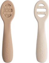 Mushie First Set Cuillères Bébé Cuillères Natural changeant 1 Set