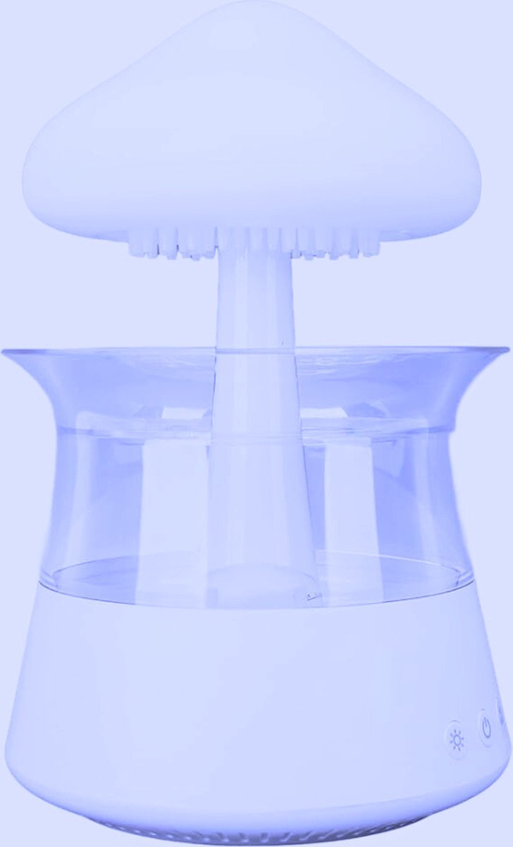 Goedkoopste Air Humidifier Water Drip 300ml Paddestoel Regen Diffuser Met 7 Kleuren LED Nachtlampje – Ideaal Voor Slaap & Ontspanning - Perfect Cadeau