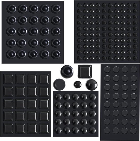 Siliconen bumpers zelfklevende bufferpads, doorzichtige kastdeurstops, deurpads, stop klappen beschermer, transparante siliconen pads voor meubels, glazen tafels, deurbescherming (6 x 2 mm) (50 stuks