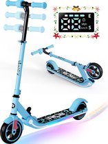 RCB Elektrische step kinderen - Verlichting - 16 km/u - max 50 kg - Blauw