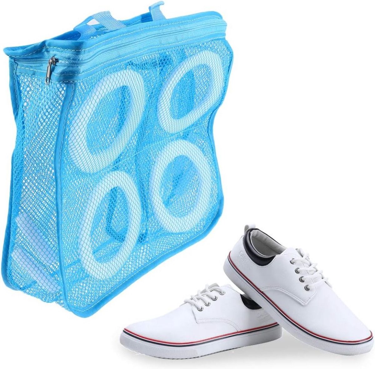 Goedkoopste 1 Pack Schoenen Waszak - Schoenen Waszak - Sneaker Wasmachine Zak - Hoge Kwaliteit Waszak met Ritssluiting - Herbruikbare en Duurzame Schoenen Waszak met Ritssluiting - Waszak voor Alle Schoenen-L