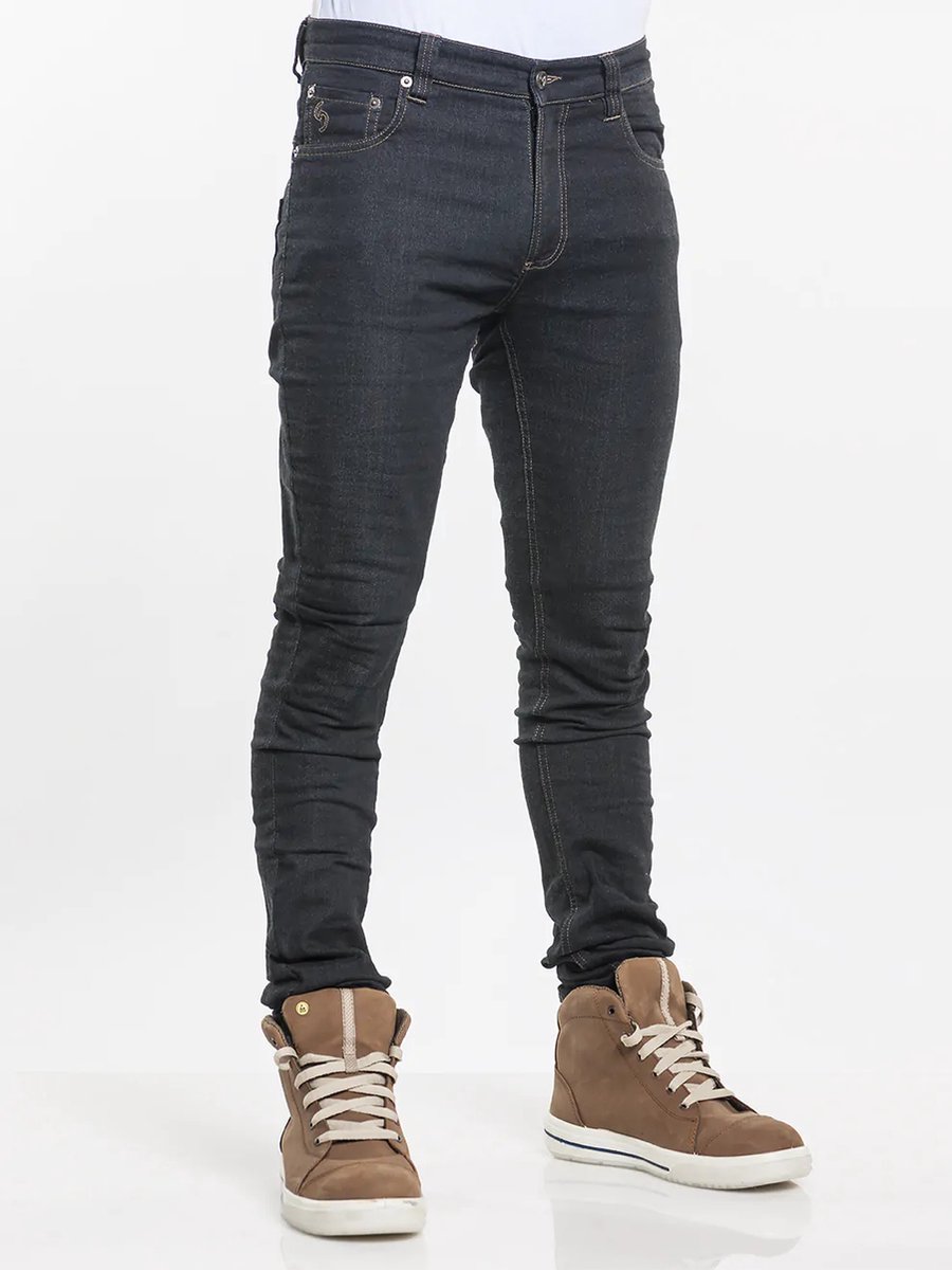Chaud Devant koksbroek | Skinny reg Jogg denim black | maat 34