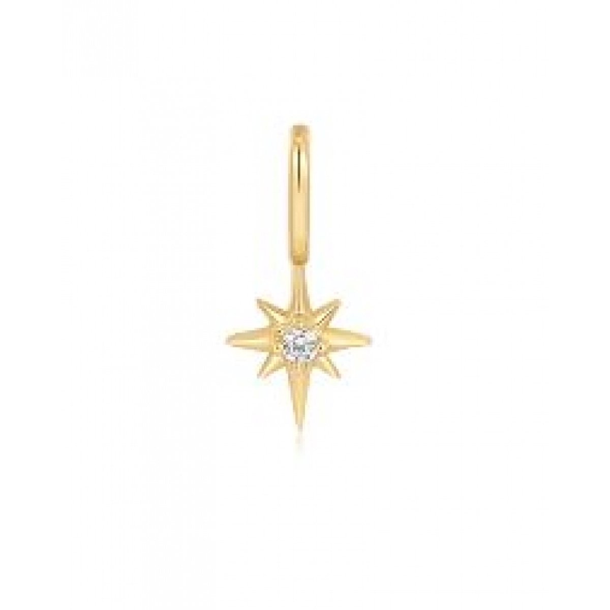 Ania Haie AH NC048-28G Pop Charms Dames Hanger - Ster - Sieraad - Zilver - Goudkleurig - 925 Zilver - 6 mm breed - 7 mm lang