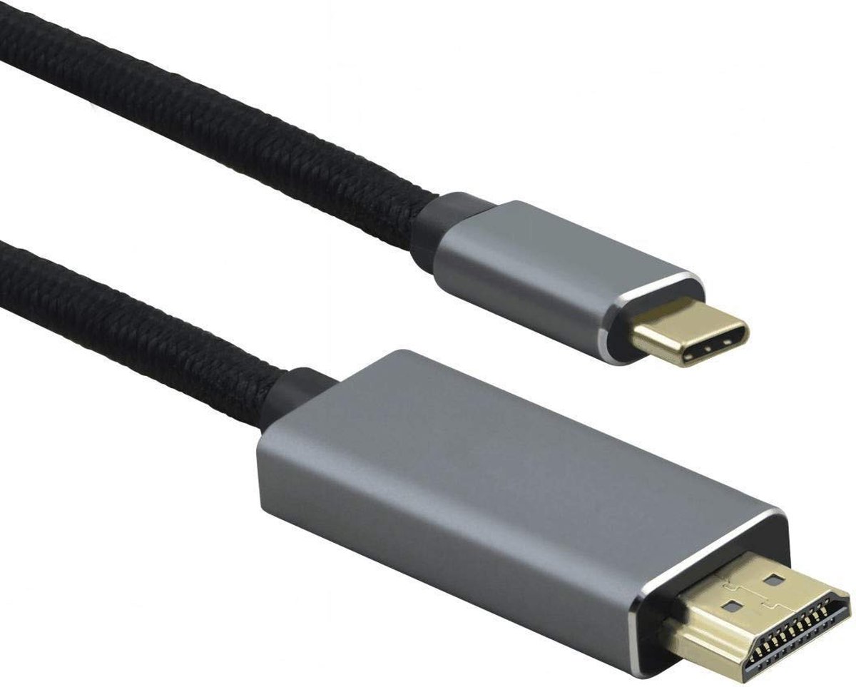 Anschlusskabel, USB 3.1 Type-C�/HDMI St., PREMIUM, 1,8m, schwarz