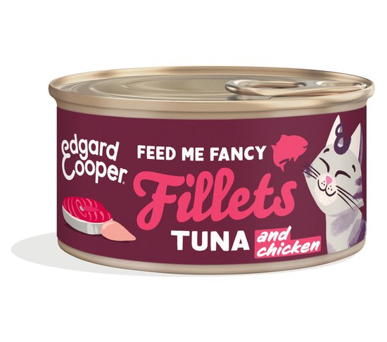 Edgard & Cooper Kattenvoer Fillets Tonijn - Kip 70 gr