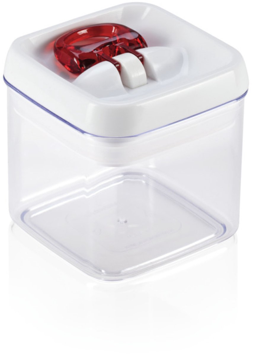 Leifheit fresh & easy voorraaddoos vierkant - 400 ml - wit