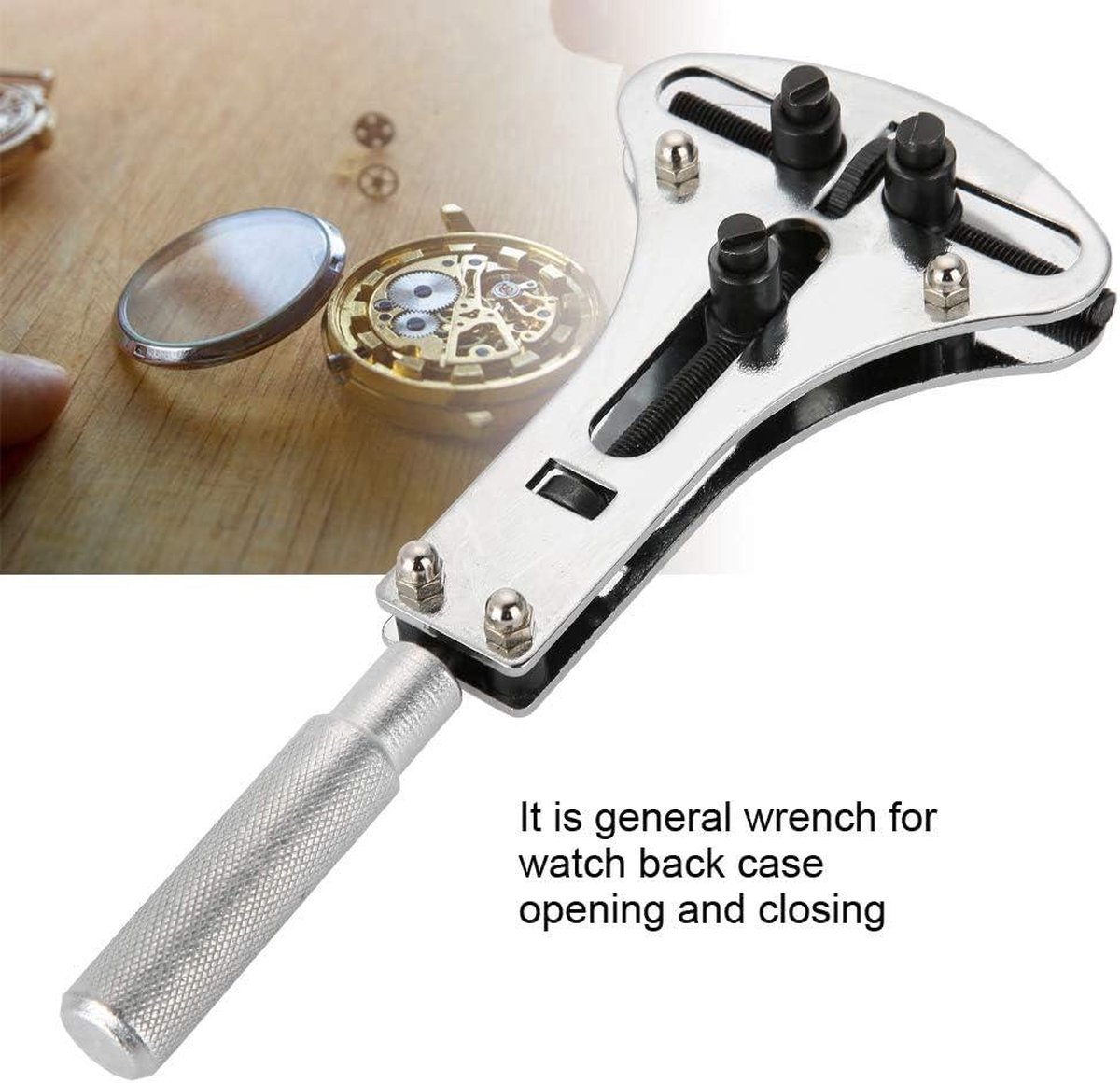 Back Wrench - Horloge Case Opener Portable Professional - Batterij Cover Reparatie - Watch Screw Remover - Tool Set Kit - Horlogekast Opener