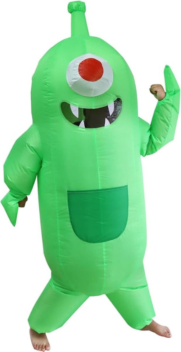Groen Opblaasbaar Kostuum Voor Volwassen Opblazen Monster Kostuums Opblaasbare Halloween Kostuums voor Feest Kerst Cosplay