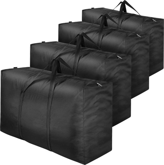 Ibenzoa® Extra Grote Opbergtassen Voor Onder Het Bed Met Dubbele Ritsen En Handige Handgrepen