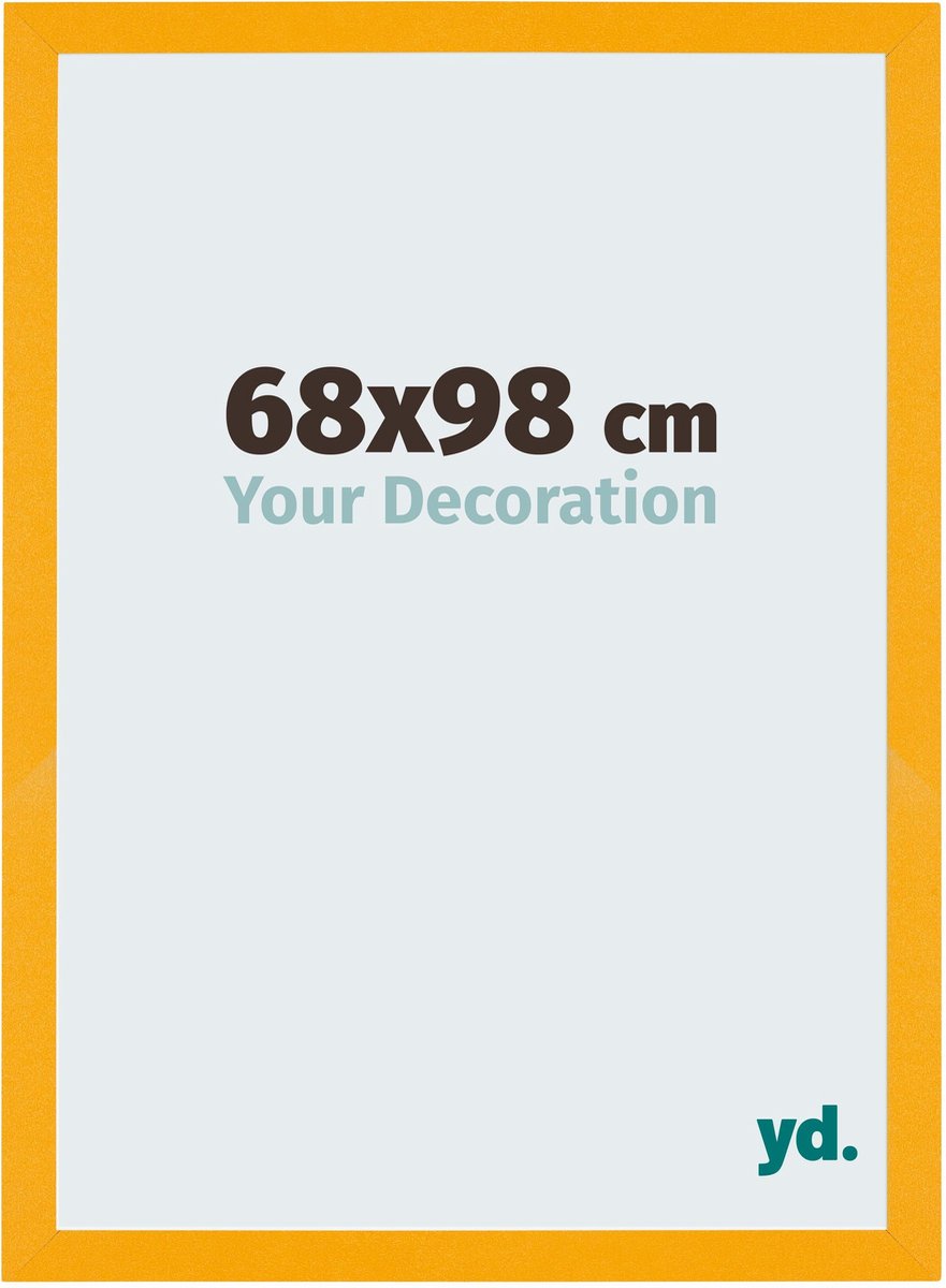 Your Decoration - Fotolijst 68x98 cm - MDF - Geel - Mura