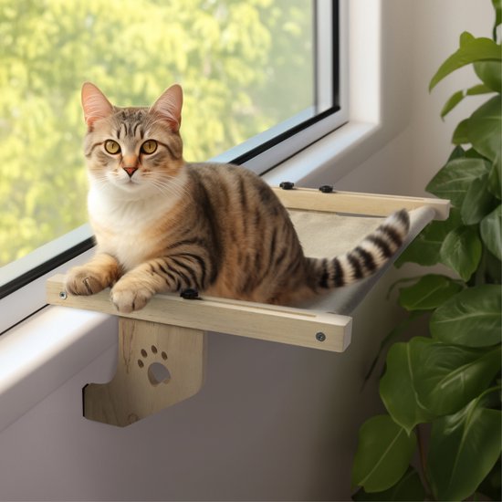 Max rechthoekige radiatorhangmat voor kat - grijs