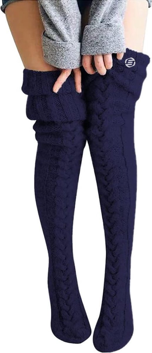Equivera Winterkousen Kousen Wintersokken Dikke Kousen Warme Kousen Blauw