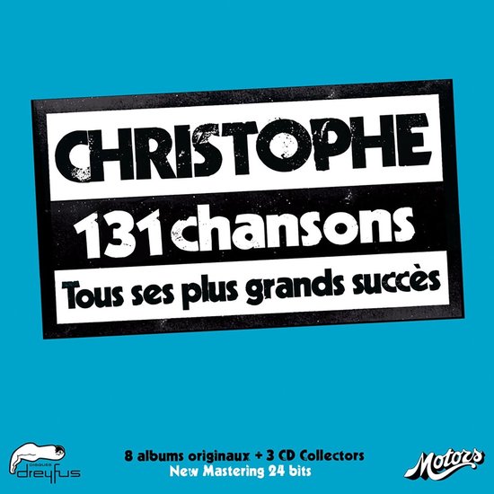 Christophe 131 liedjes Alle grootste hits, 8 originele albums + 3 CD collectors, nieuwe 24-bits mastering.