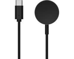 Oplader - USB-C oplaadkabel - draadloos opladen - geschikt voor Samsung Galaxy Watch 5 / Watch 5 Pro / Watch 6 / Watch 6 Classic / Watch 7 / Watch FE / Watch Ultra - zwart