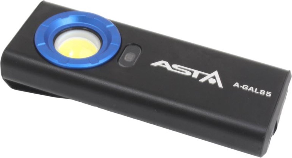 oplaadbare looplamp cob - werklamp 1200 lumen - zaklamp - asta