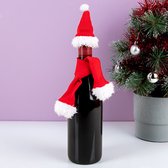 Lot De 2 Housses Décoratives Pour Bouteilles De Vin – Thème Noël, Flanelle Douce, Décorations De Fête