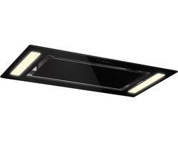 Klarstein Remy Plafondkap - Plafond- Of Onderbouwkap - 90 cm - EEK A - Luchtafvoer: 619 M³/H - 230 W - Touch Bediening Display - 3 Standen - LED-Verlichting: 2 X 5 W - Zwart