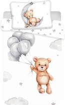 Teddy Beer Baby Dekbedovertrek, Balloons - 100 x 135 cm + 40 x 60 cm - Katoen