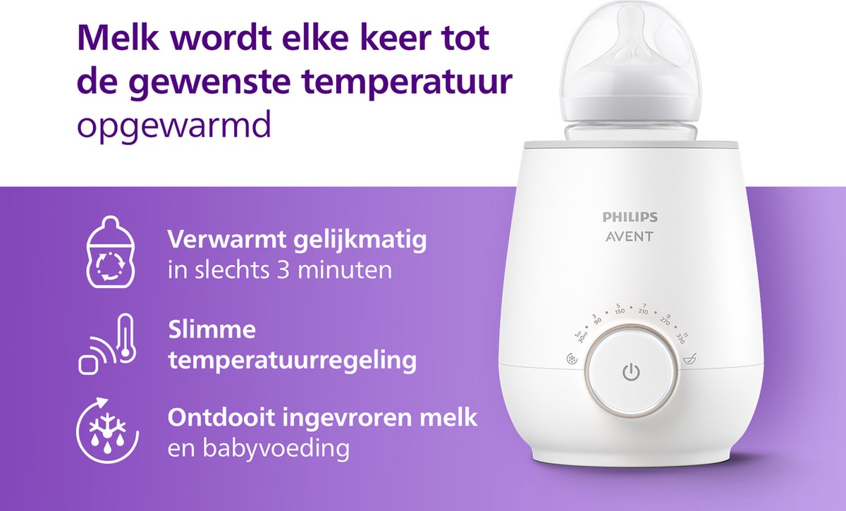 Philips Avent - Premium Elektrische Flessenwarmer thumbnail 3