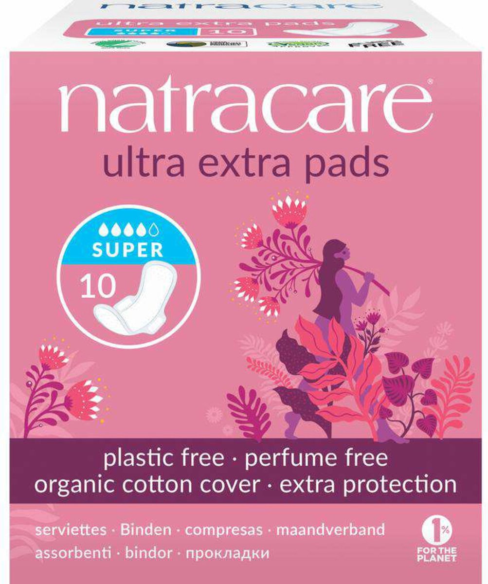 3x Natracare Maandverband Ultra Extra Super 10 stuks