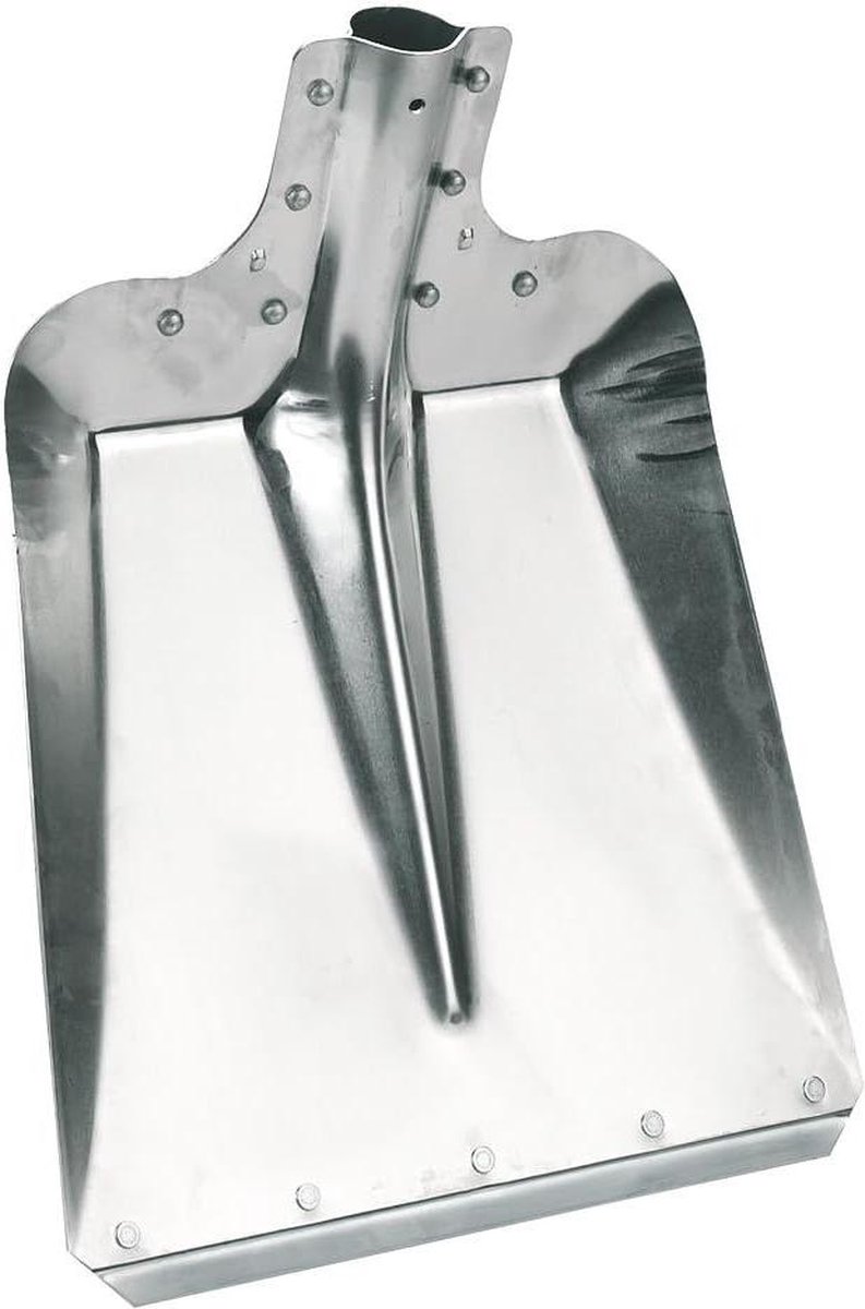 Aluminium schep maat 7 - breedte 32 cm - tuinschep - stalschep - verzinkte bumper - sneeuwschuiver - zonder steel - Kerbl 2970