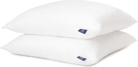 Blumtal Hoofdkussen - 80x80 cm - met Aanpasbare Vulling - 100% Microvezel - in Hoogte Verstelbaar - Set van 2