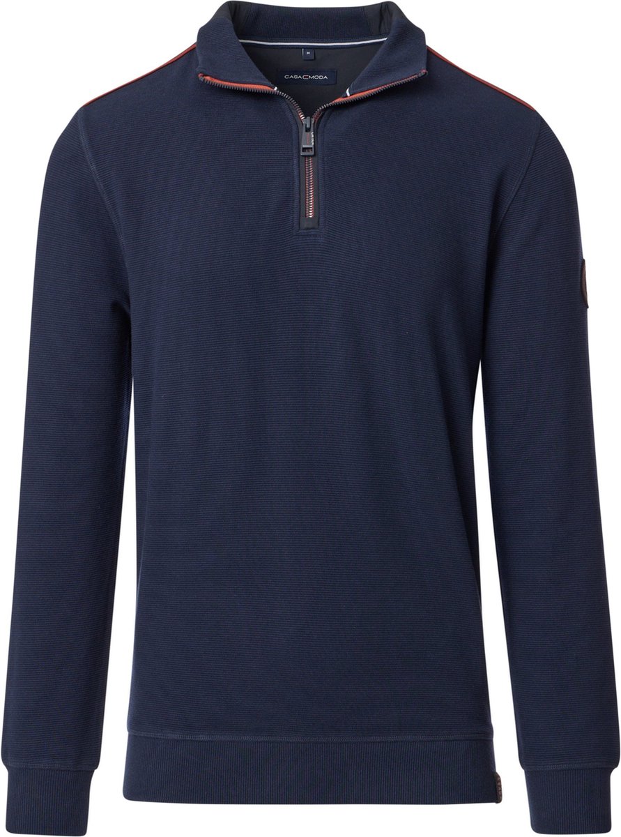 CASAMODA Half Zip Sweat Navy - Maat XL - Heren