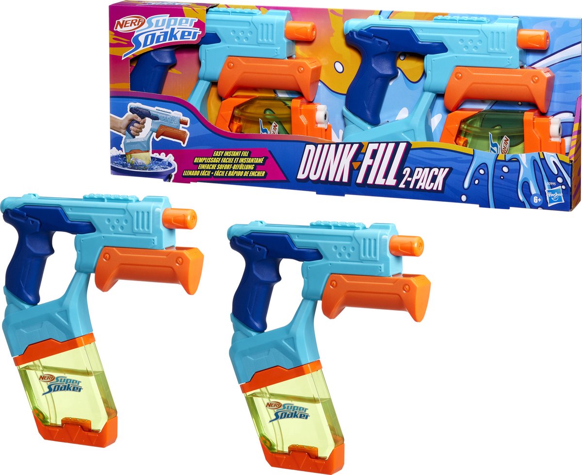 Nerf Super Soaker Dunk-Fill - Waterpistool - Duopack — afbeelding 2