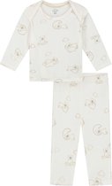 Prénatal baby pyjama beren rib - Meisjes en Jongens - Ivoor Wit - Maat 62