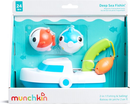 Munchkin badspeelgoed Deep Sea Fishing Boat - verwijderbare hengel - interactief badspeelgoed van Munchkin — afbeelding 2