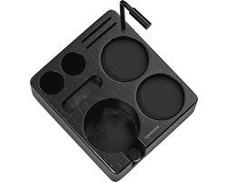 Compact Tamping Station voor Espresso - Zwart Ashwood Tamper Station voor 51mm en 54mm